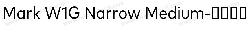 Mark W1G Narrow Medium字体转换